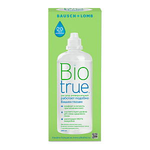 Раствор для контактных линз BioTrue 300 мл